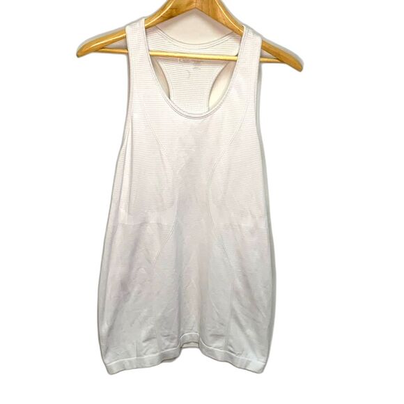 Zyia White Performance Sleeveless Racer Back Yoga Athletic Tank Top Size L - Picture 2 of 8